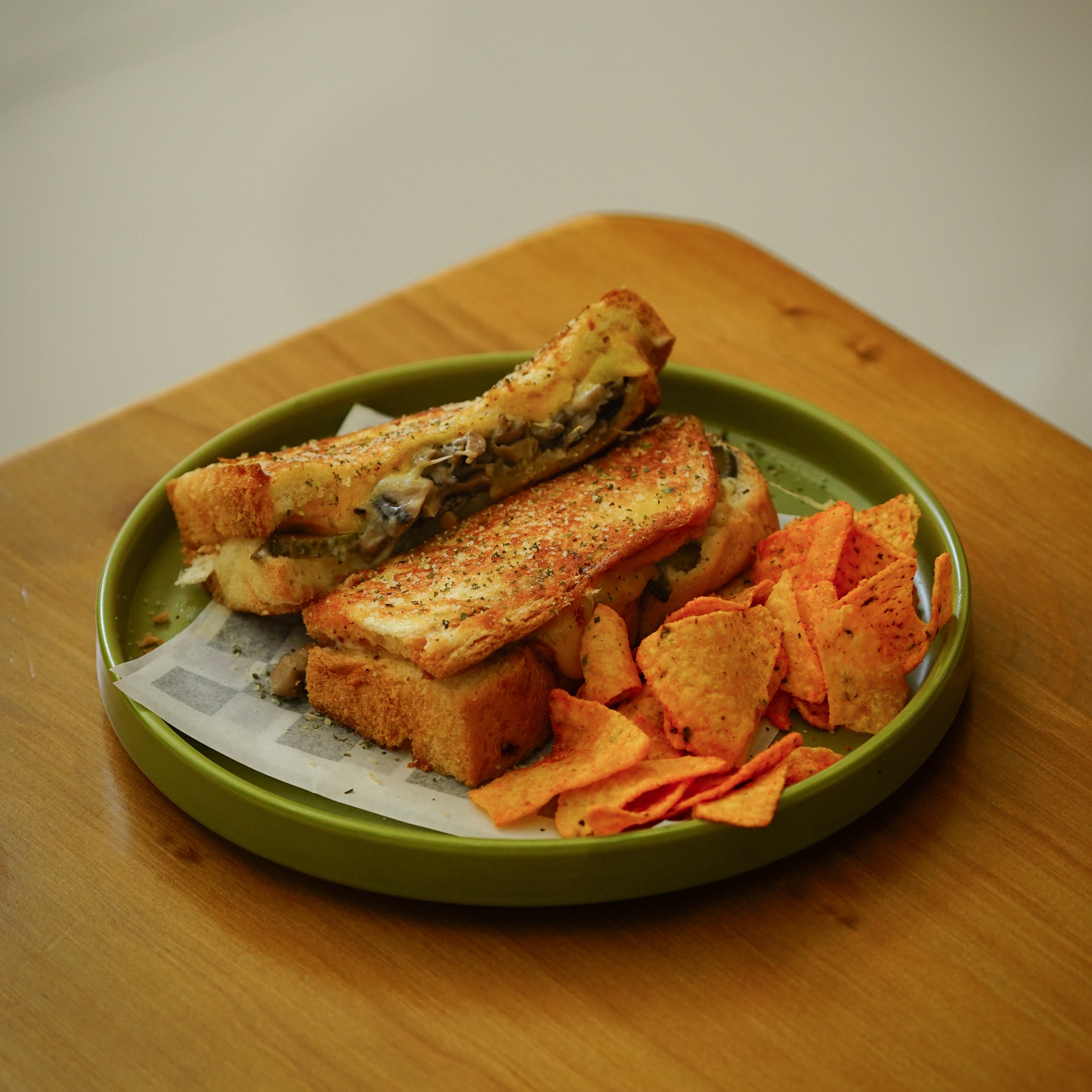 Mushroom Grilled Cheese
